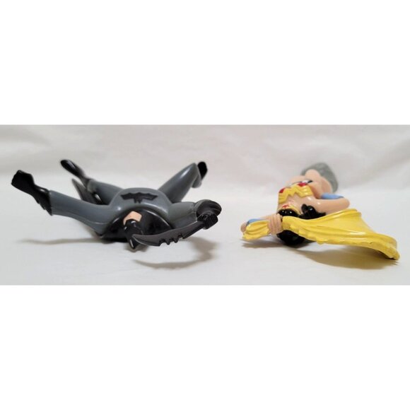 1998 Kraft DC Comics Promotional Batman & Wonder Woman Action Figures On Bases - Picture 8 of 10